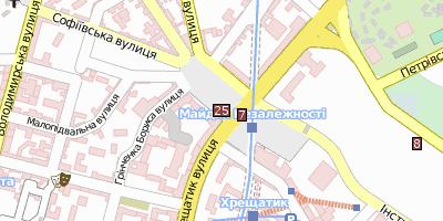 Stadtplan Nationale Taras-Schewtschenko-Universität Kiew Kiew