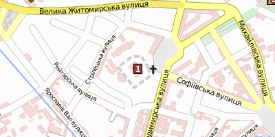 Stadtplan Sophienkathedrale  Kiew