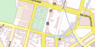 Stadtplan Museum der westlichen und orientalischen Kunst Kiew Kiew