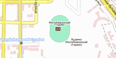 NSK Olimpijskyj Stadtplan
