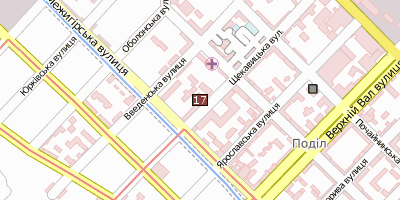 Stadtplan Podil-Synagoge