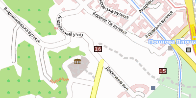 St.-Andreas-Kirche  Kiew Stadtplan
